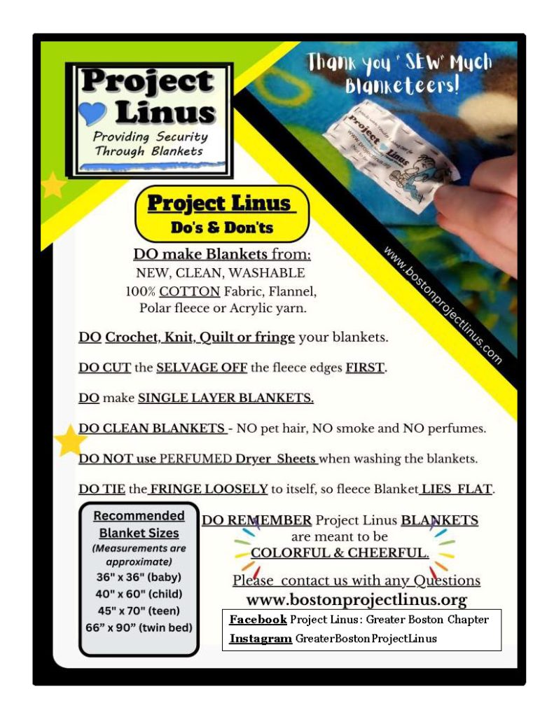 Linus sales quilt sizes
